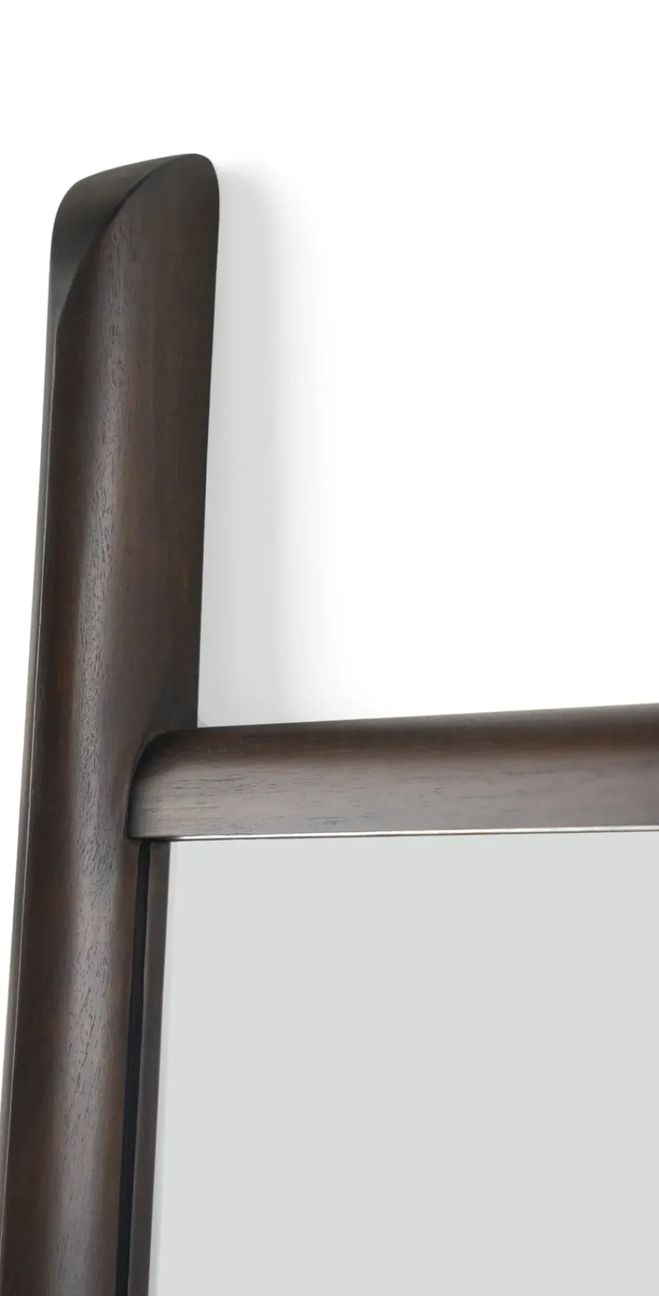 Ethnicraft PI floor mirror 80x200 cm, Dark stained mahogany Brown Discount