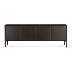 Ethnicraft PI Sideboard, Teak dark , 4 doors Brown Outlet