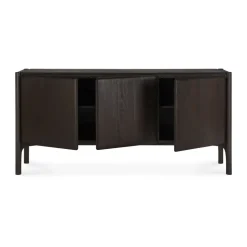 Ethnicraft PI Sideboard, Teak dark , 3 doors Brown Sale