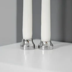 Hilke Collection Piccolo no.2 candle sticks, Nickel-plated brass Silver-coloured Discount