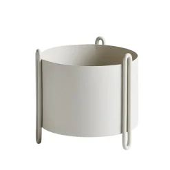Woud Pidestall flower pot small Ø15 cm, Grey New