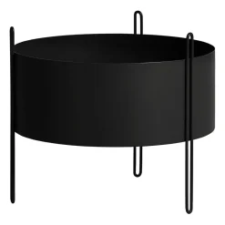 Woud Pidestall flowerpot medium Ø40 cm, Black Best