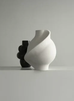 Louise Roe Pirout vase 02 42 cm, Raw White Discount