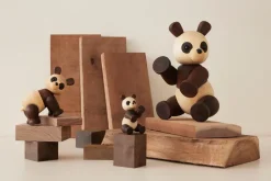 Spring Copenhagen Pixi Panda decoration maple 9 cm, Brown Clearance