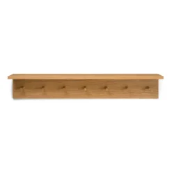 Ferm Living Place Rack hooks and shelf oak, Large Brown New