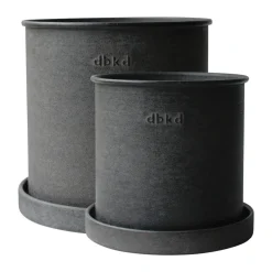 DBKD Plant pot small 2-pack, Black Hot