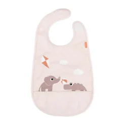 Done by deer Playground bib with velcro, Powder Beige Clearance