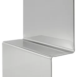 Muuto Pleat wall mirror, Polished steel, 227x57 cm Grey Sale