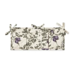Garbo&Friends Plum satin quilted bed pocket, 43x18cm Beige Online