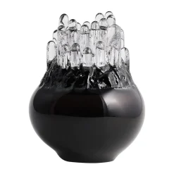 Kosta Boda Polar candle holder 190 mm, Black Discount