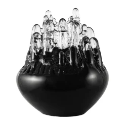 Kosta Boda Polar candle holder 330 mm, Black Outlet