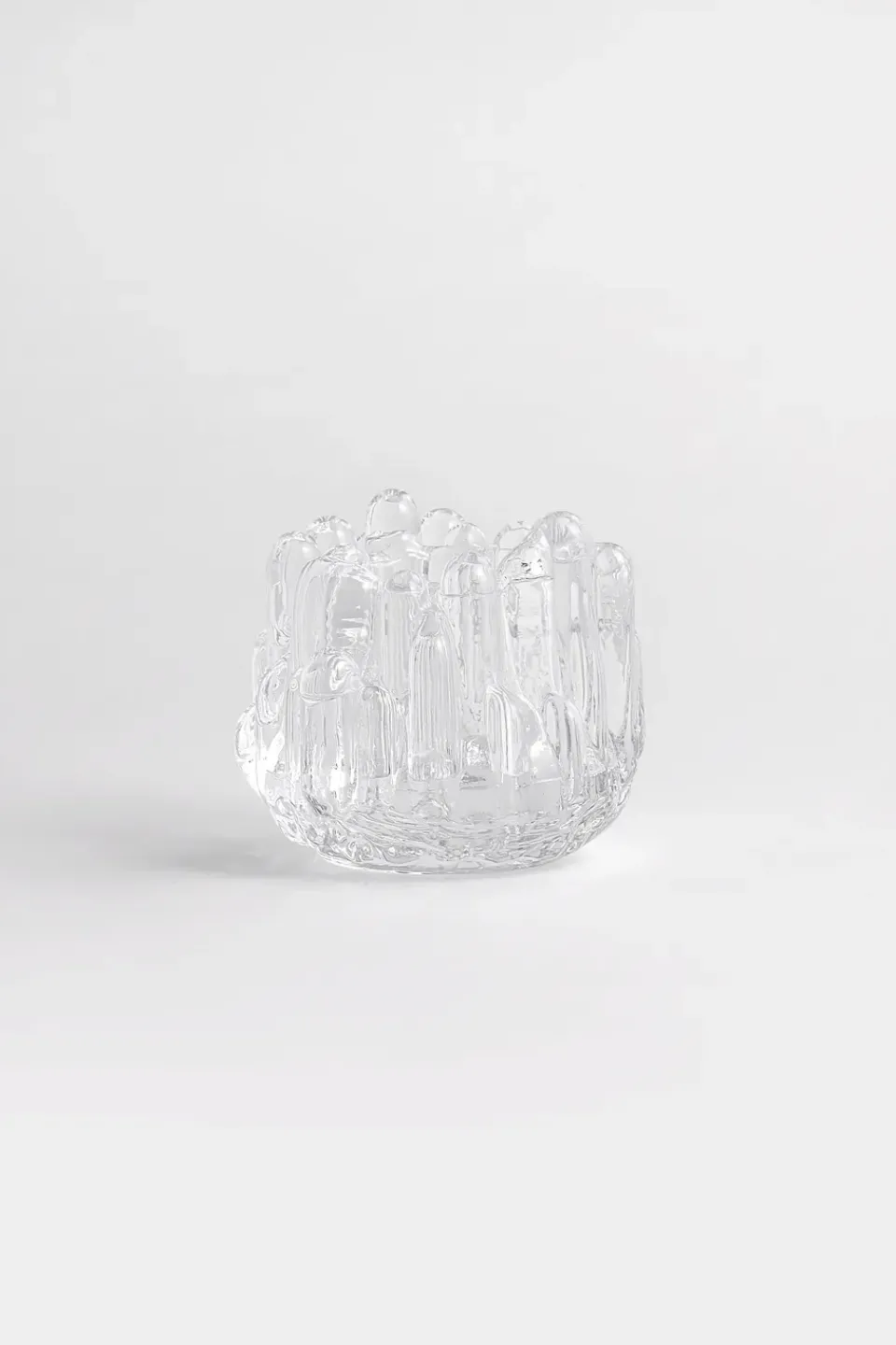 Kosta Boda Polar candle holder 86 mm, Clear Transparent Hot