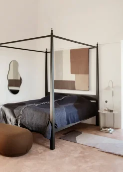 Ferm Living Pond mirror large, Brass Gold-coloured Hot