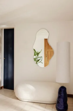 Ferm Living Pond mirror large, Brass Gold-coloured Hot