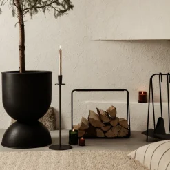 Ferm Living Port firewood basket, Black Online