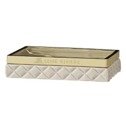 Lene Bjerre Portia soap dish, camel-gold Beige Best