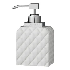 Lene Bjerre Portia soap dispenser, white-silver Silver-colouredWhite