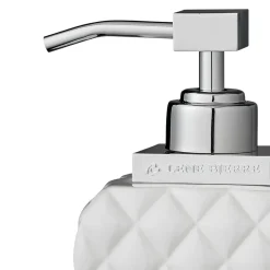 Lene Bjerre Portia soap dispenser, white-silver Silver-colouredWhite