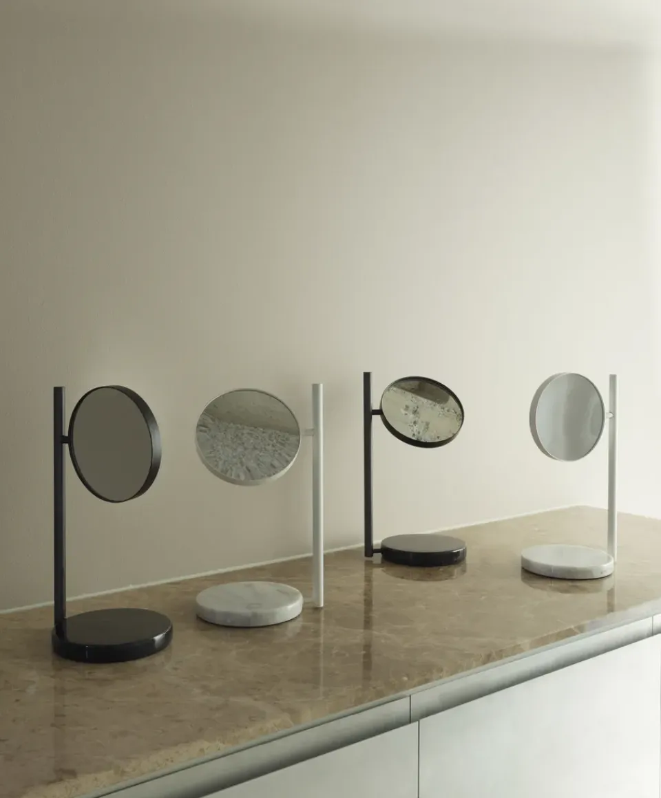 Normann Copenhagen Pose table mirror double-sided, White Sale
