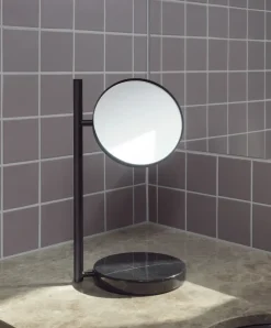 Normann Copenhagen Pose table mirror double-sided, Black Sale