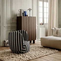 Ferm Living Post cabinet, Oak smoked. with doorar Beige Best