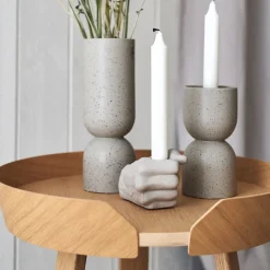 DBKD Post candle sticks 16 cm, mole dot Beige Discount
