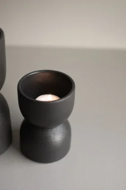 DBKD Post tea light holder, Cast iron Black Sale