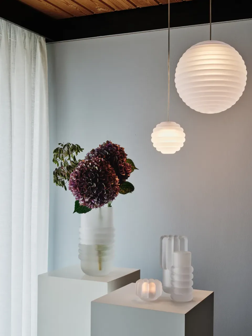 Tom Dixon Press lantern vertical, Frosted Transparent Sale