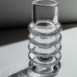 Tom Dixon Press Stem vase, clear Transparent Outlet