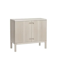 Stolab Prio cabinet low, Birch white oiled. wooden door Beige Sale