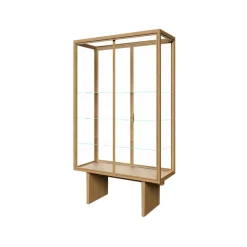 GUBI Private display cabinet, Glass. light stained oak Transparent Best