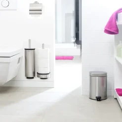 Brabantia Profile toilet brush with wall mounting, matte steel Silver-coloured Clearance
