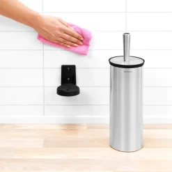 Brabantia Profile toilet brush with wall mounting, matte steel Silver-coloured Clearance