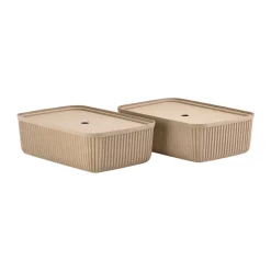 Zone Denmark Pulp storage box 32x48 cm 2-pack, Natural Brown