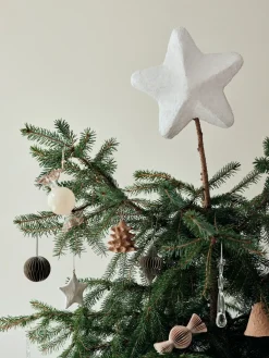 Broste Copenhagen Pulp top star 22 cm, White New