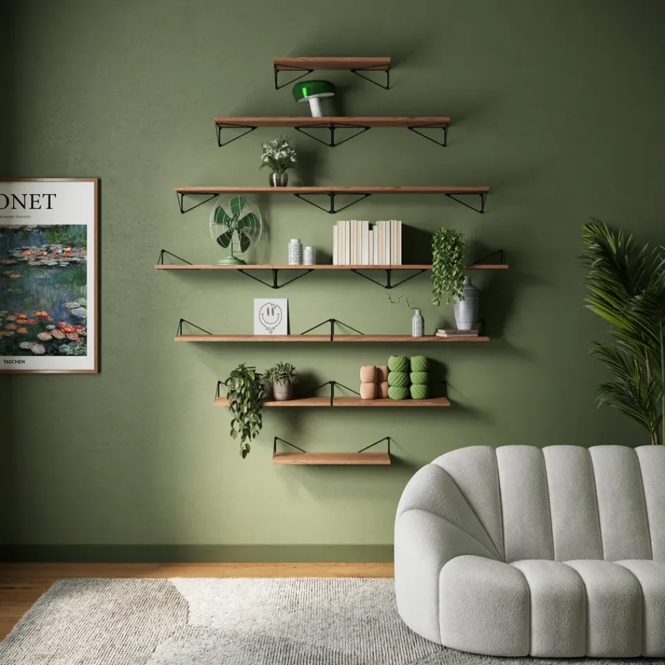 Maze Pythagoras shelf, walnut Brown Best