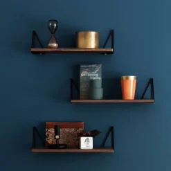 Maze Pythagoras XS shelf, walnut, black BrownBlack New
