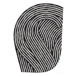 Paper Collective Quantum Fields 01 poster, 70x100 cm BlackWhite Outlet