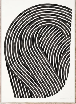 Paper Collective Quantum Fields 01 poster, 70x100 cm BlackWhite Outlet