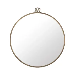 GUBI Randaccio Mirror, Antique brass, large Gold-coloured Outlet