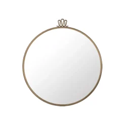 GUBI Randaccio Mirror, Antique brass, medium Gold-coloured Hot