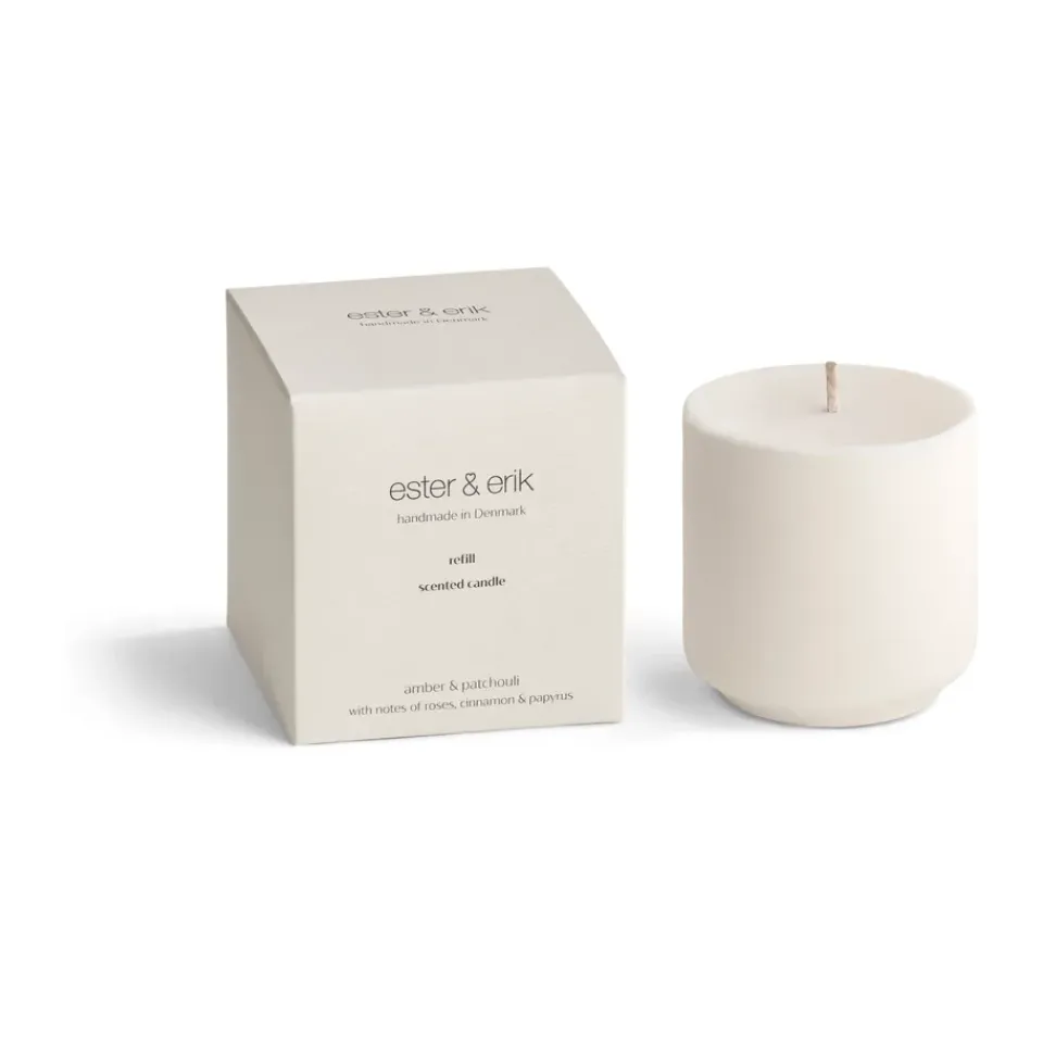 Ester & erik Refill scented candles, Amber & patchouli White Sale