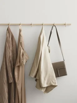Relief hook rack medium 82 cm, Ash Beige Online