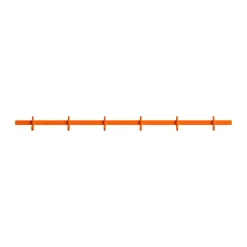Relief hook rack medium 82 cm, Orange