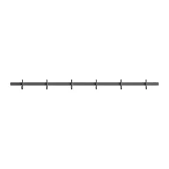 Relief hook rack medium 82 cm, Grey Online