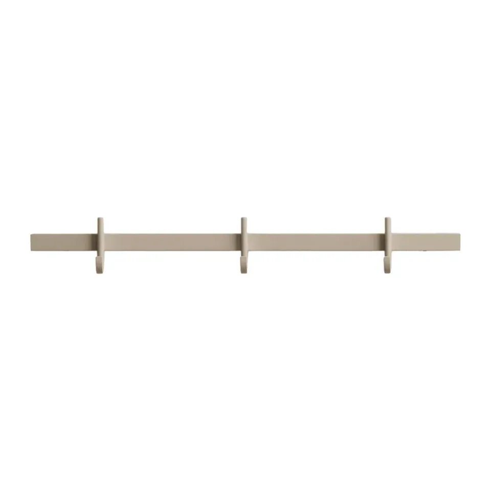 Relief hook rack small 41 cm, Beige Clearance