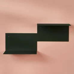 Warm Nordic Repeat shelf, noir, right Black