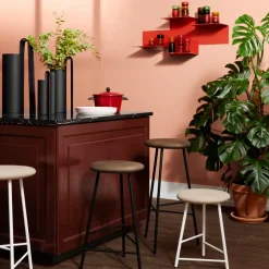 Warm Nordic Repeat shelf, noir, right Black