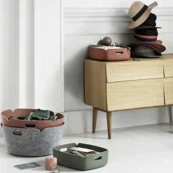 Muuto Restore storage basket round, Grey Best