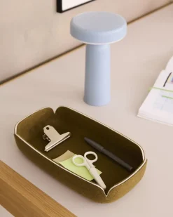 Muuto Restore tray 15.5x28 cm, green Brown Outlet